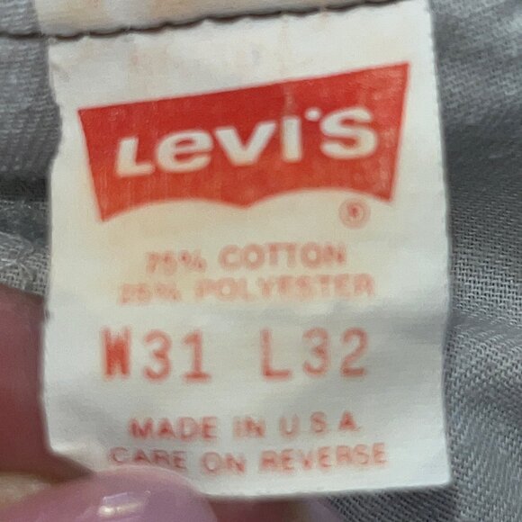 Vintage 1070's Levi's 519 Brown Corduroy Jeans - 31 X 32 - Made in USA - VGUC - Picture 9 of 14